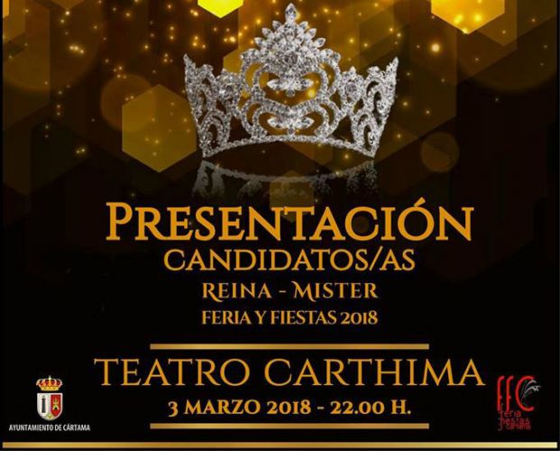 foto de Gala presentación de candidatas y candidatos Reina y Míster Feria y Fiestas Cártama 2018