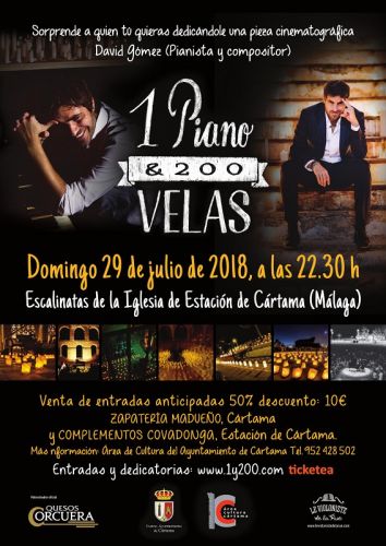foto de El próximo 29 de julio tendrá lugar el concierto “Un piano y 200 velas”