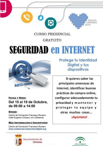 foto de Andalucía Compromiso Digital impartirá un curso y un taller sobre seguridad en Internet