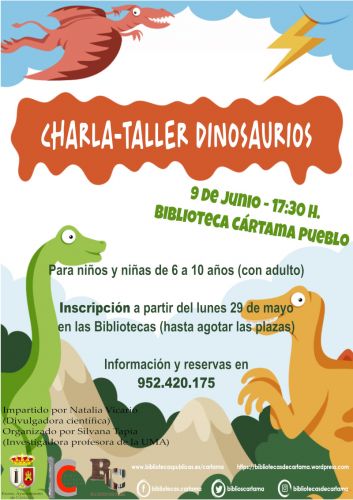 foto de Charla-taller sobre dinosaurios en la Biblioteca de Cártama Pueblo