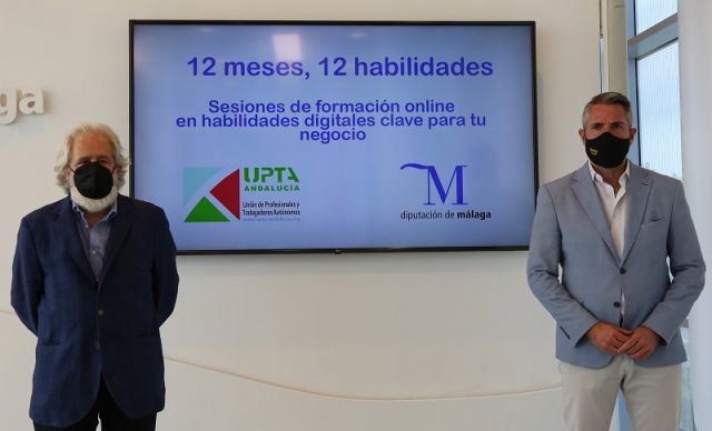 foto de Diputación de Málaga y UPTA formarán en habilidades digitales a los autónomos de la provincia
