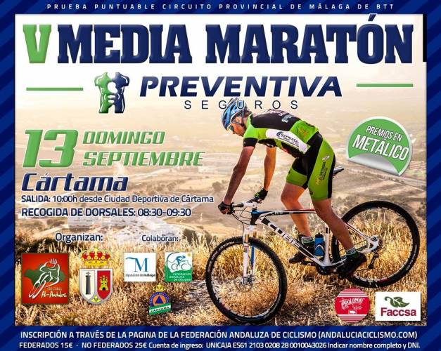 foto de Cártama marca el ecuador del Circuito Provincial de BTT de Málaga de Media Maratón