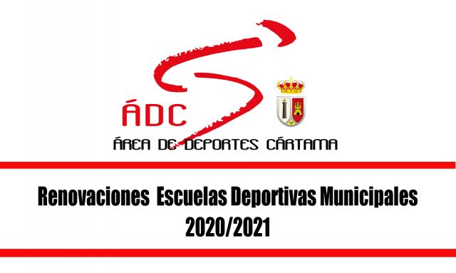 foto de Renovaciones y nuevas inscripciones Escuelas Deportivas Cártama 2020/2021