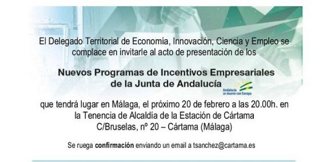 foto de Presentación de los nuevos programas de incentivos empresariales de la Junta de Andalucía