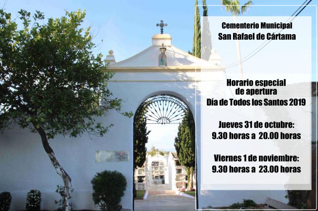 foto de El Cementerio Municipal tendrá un horario especial de apertura con motivo del Día de Todos los Santos