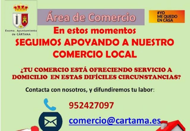 foto de Ayuntamiento Cártama está elaborando un listado de establecimientos de servicio a domicilio en el municipio
