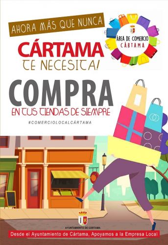 foto de Ayuntamiento Cártama anima a la ciudadanía a realizar sus compras en los comercios locales