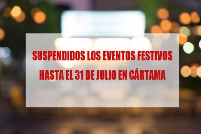 foto de Ayuntamiento Cártama suspende los eventos festivos hasta el 31 de julio a causa de la pandemia del coronavirus