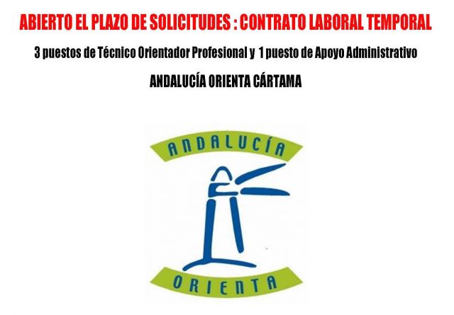 foto de Mañana abre el plazo de solicitudes para el proceso selectivo de personal del programa Andalucía Orienta