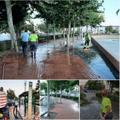 foto de Servicios Operativos Cártama refuerza las labores de limpieza en la vía pública