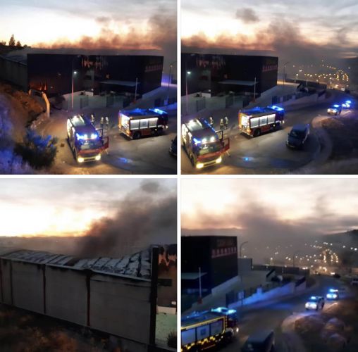 foto de Incendio del nuevo Bazar abierto el lunes en el Polígono de Cártama