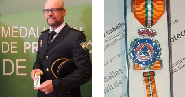 foto de Daniel López Santos distinguido con la Medalla de Plata al Mérito de Protección Civil de Andalucía