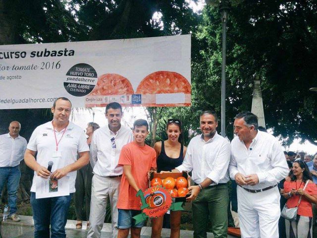 foto de El ‘Mejor tomate huevo toro 2016’ y la subasta del lote ganador, alcanza un precio de 1.200 euros